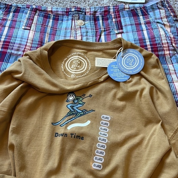 NWT polo jean cargo shorts life is good long sleeve T  gift for big and tall man - Picture 6 of 12